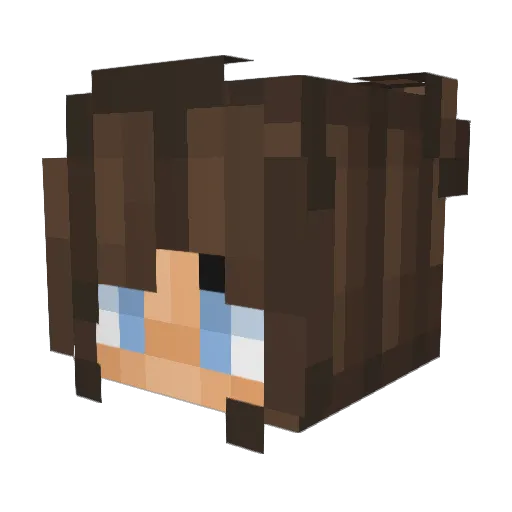 EmilyHanrahan Minecraft avatar head, 3D render