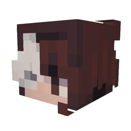 EmilyJuliet Minecraft avatar head, 3D render