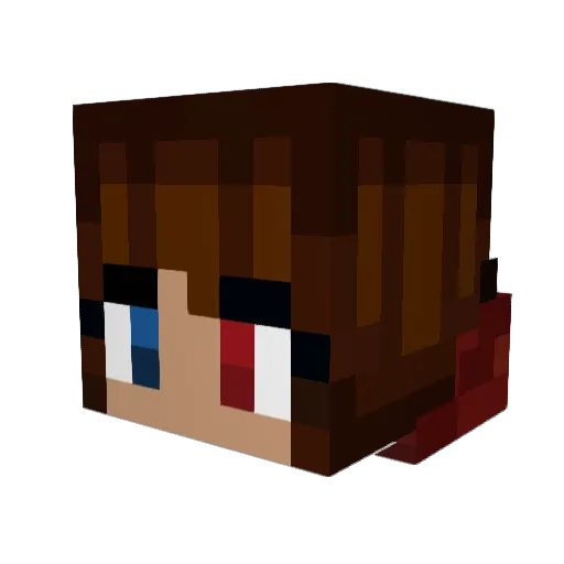 EmilyLangford07 Minecraft avatar head, 3D render