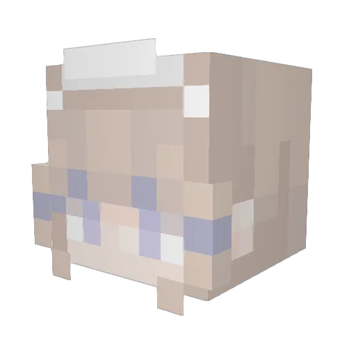 EmilyLeLumine Minecraft avatar head, 3D render