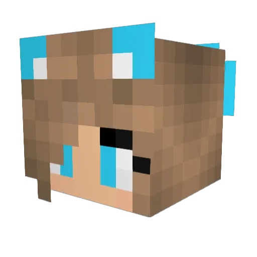 EmilyMorris008 Minecraft avatar head, 3D render
