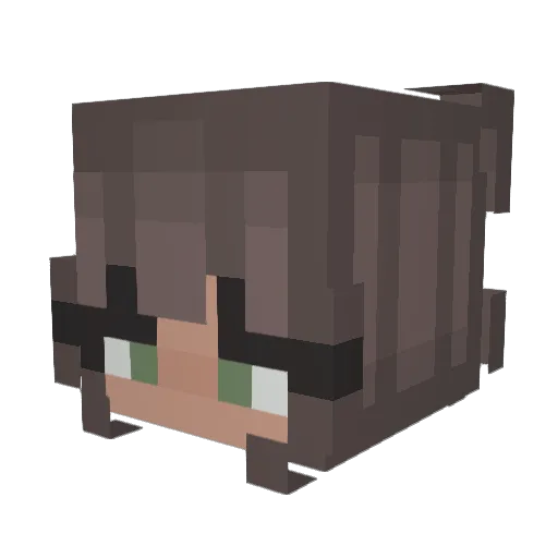 EmilyR119119 Minecraft avatar head, 3D render