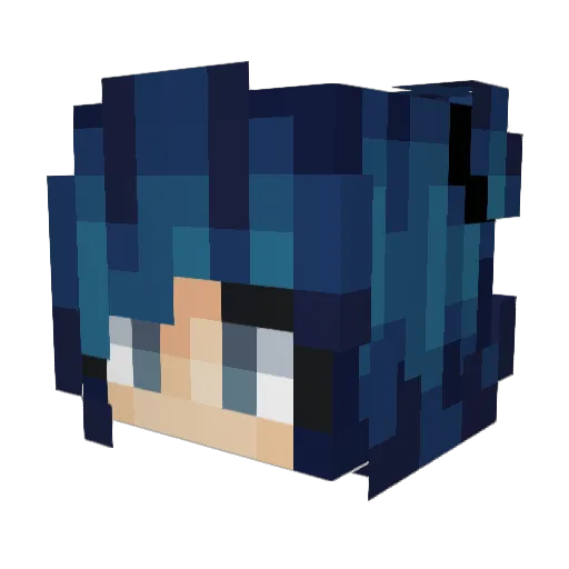 EmilyRocks67 Minecraft avatar head, 3D render
