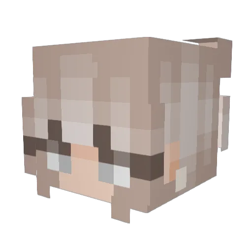 Emily_3712 Minecraft avatar head, 3D render