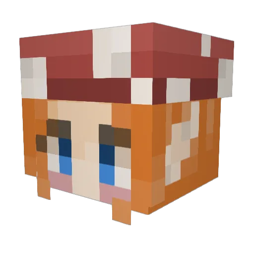 Emilyy__ Minecraft avatar head, 3D render