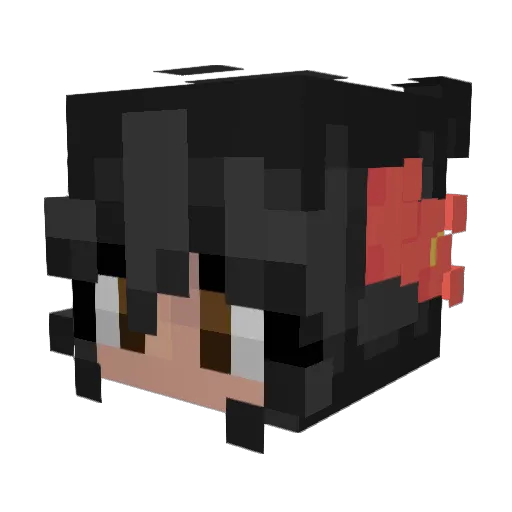Emilyyoxo Minecraft avatar head, 3D render