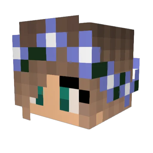 Emilyyy06 Minecraft avatar head, 3D render