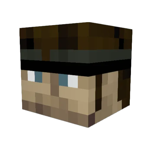Emimon93 Minecraft avatar head, 3D render