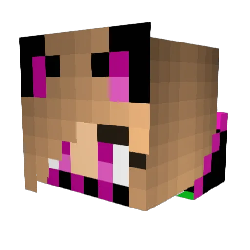 Eminem64 Minecraft avatar head, 3D render