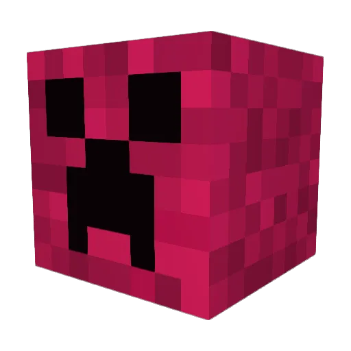 Eminemcreeper Minecraft avatar head, 3D render