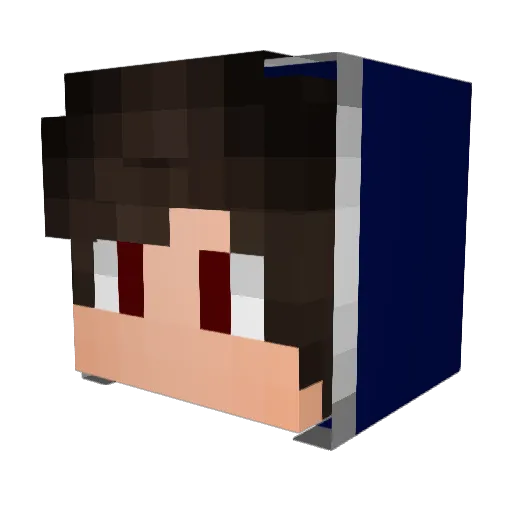 Emir023 Minecraft avatar head, 3D render