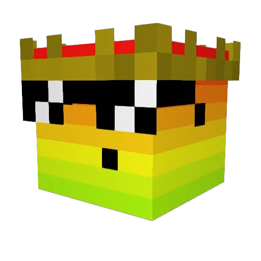 Emir1554 Minecraft avatar head, 3D render