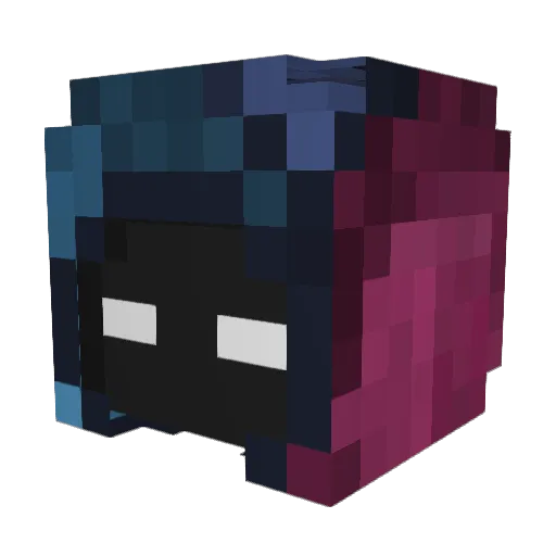 EmirBEY40 Minecraft avatar head, 3D render