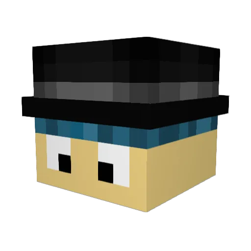 EmirKarim Minecraft avatar head, 3D render