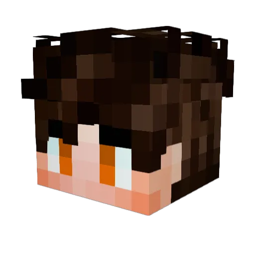 EmirTXT Minecraft avatar head, 3D render