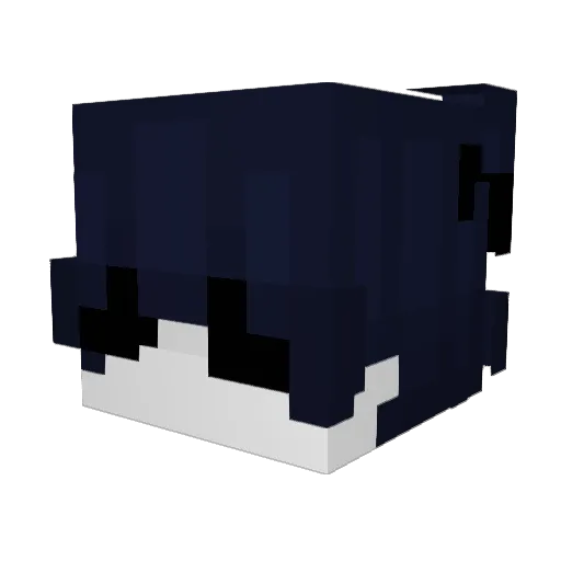 Emirat Minecraft avatar head, 3D render