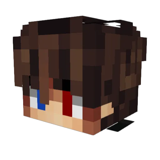 EmircanAksak Minecraft avatar head, 3D render