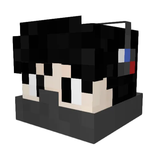 Emirey86 Minecraft avatar head, 3D render