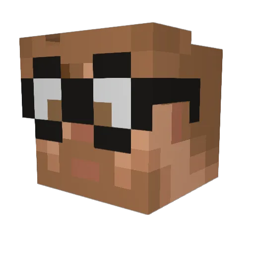 EmirhanTrn Minecraft avatar head, 3D render