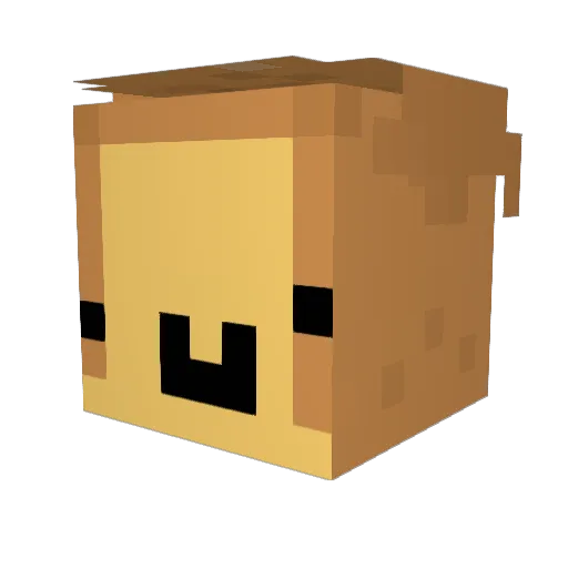 Emirizm Minecraft avatar head, 3D render