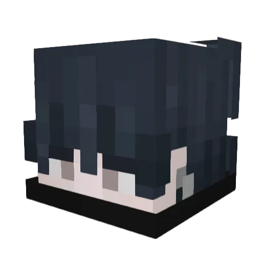 EmirssoN Minecraft avatar head, 3D render