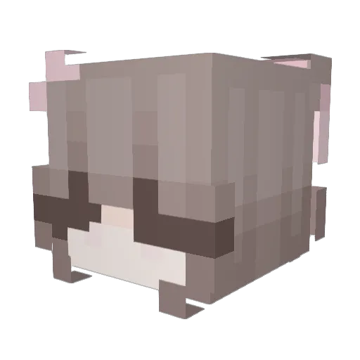 EmisjaCO2 Minecraft avatar head, 3D render