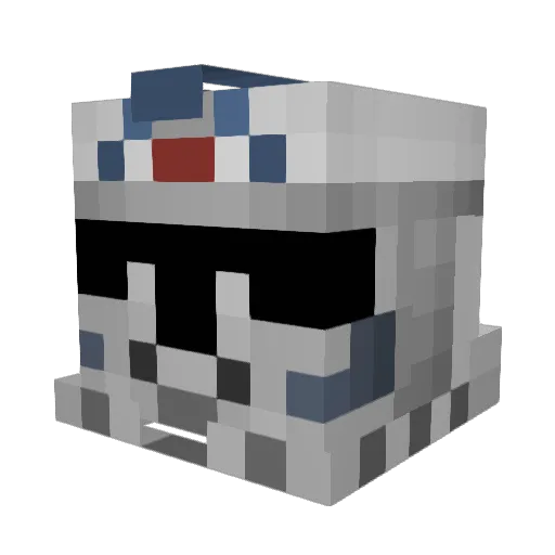 Emisuks Minecraft avatar head, 3D render