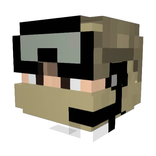 Emito999 Minecraft avatar head, 3D render