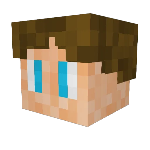 Emixam15 Minecraft avatar head, 3D render