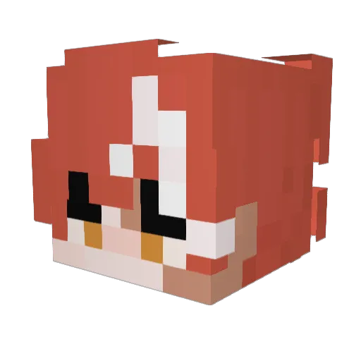 Emiya167 Minecraft avatar head, 3D render