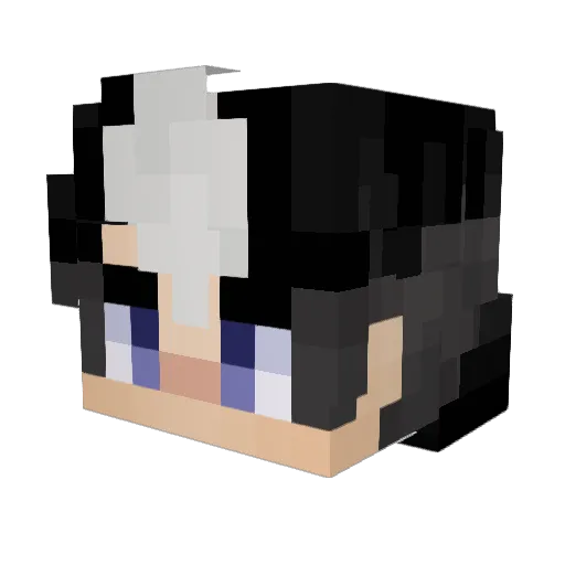 Emiya233 Minecraft avatar head, 3D render