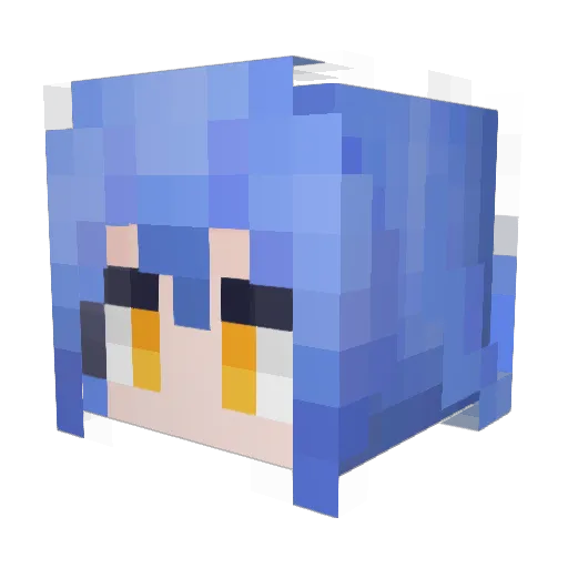 Emiyn Minecraft avatar head, 3D render