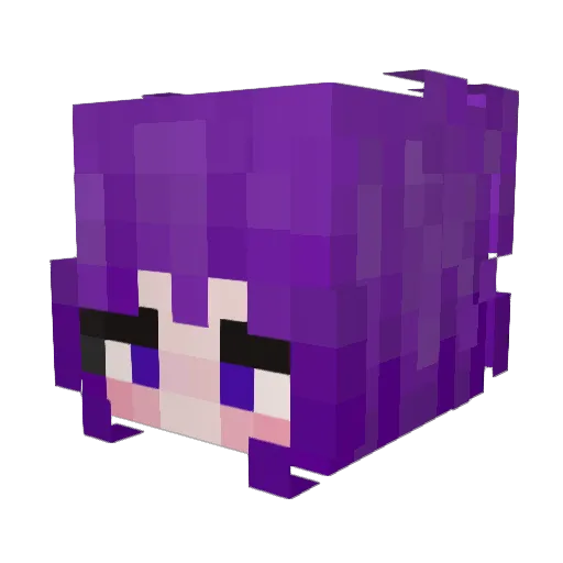 Emiza_ Minecraft avatar head, 3D render