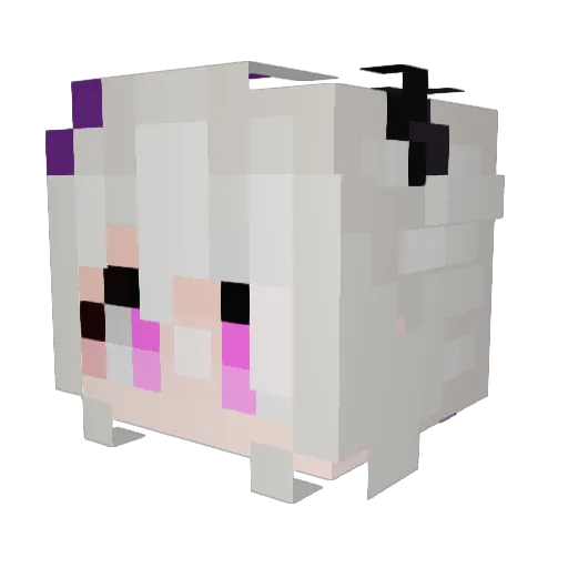Emka88 Minecraft avatar head, 3D render