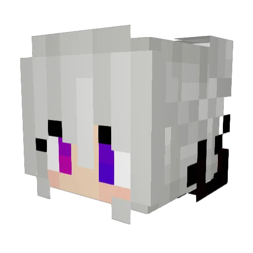 Emkub Minecraft avatar head, 3D render