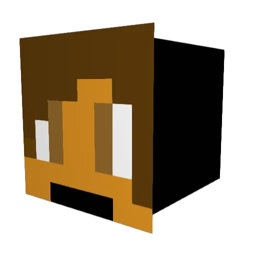 Emlay Minecraft avatar head, 3D render