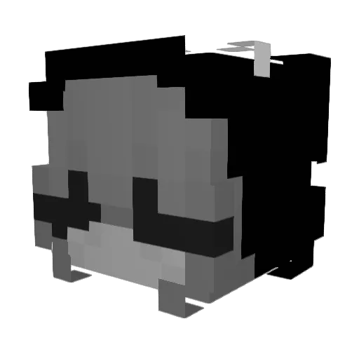 EmmJaaye Minecraft avatar head, 3D render