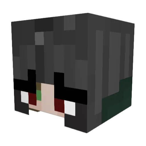 Emma2609 Minecraft avatar head, 3D render