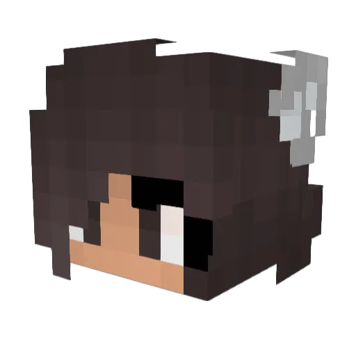 Emma301219 Minecraft avatar head, 3D render
