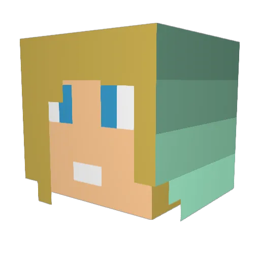 Emma592005 Minecraft avatar head, 3D render