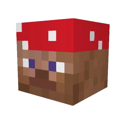 Emma7509 Minecraft avatar head, 3D render