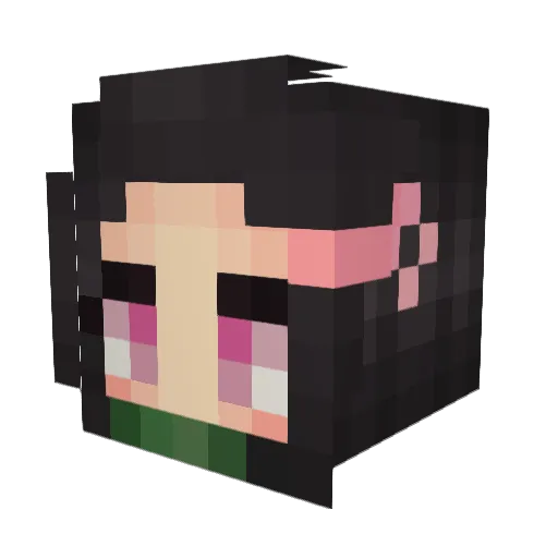 Emma951 Minecraft avatar head, 3D render