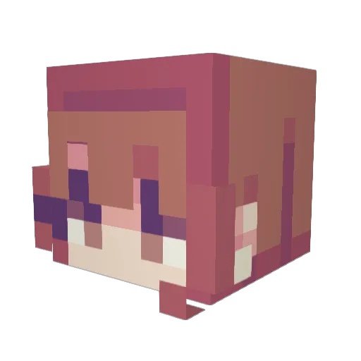 EmmaAngel1123 Minecraft avatar head, 3D render