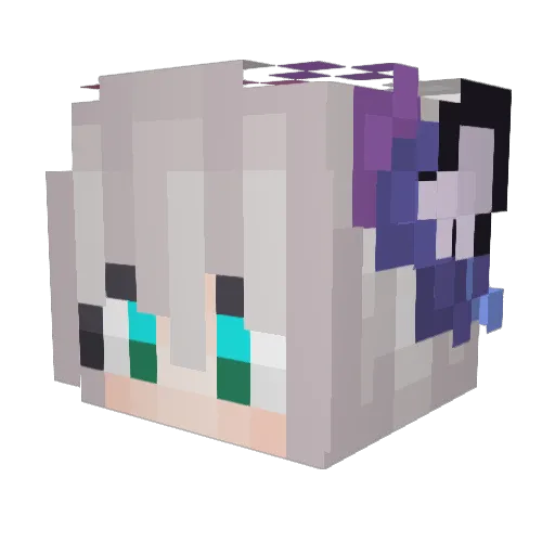 EmmaD1lemmaZA Minecraft avatar head, 3D render