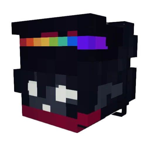 EmmaFlowerTiger Minecraft avatar head, 3D render