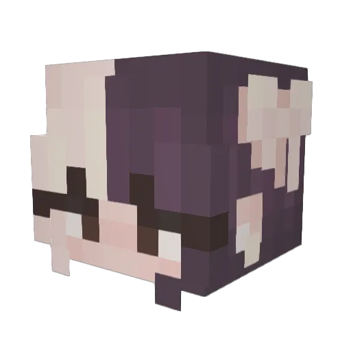 EmmaG69 Minecraft avatar head, 3D render