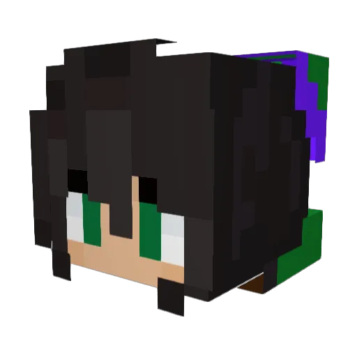 EmmaIsConfused Minecraft avatar head, 3D render