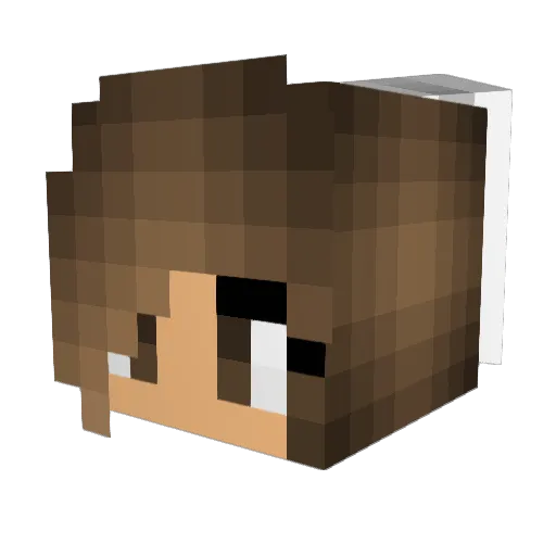EmmaNoelle Minecraft avatar head, 3D render