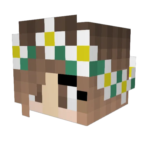 EmmaOlesen Minecraft avatar head, 3D render