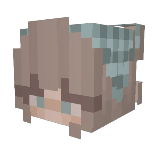 EmmaSavedYa Minecraft avatar head, 3D render